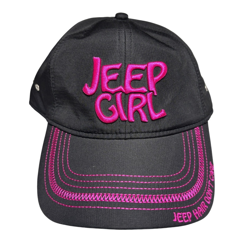 Platinum Series‎ Jeep Girl Baseball Cap Black Hot Pink Jeep Hair Dont Care Hat